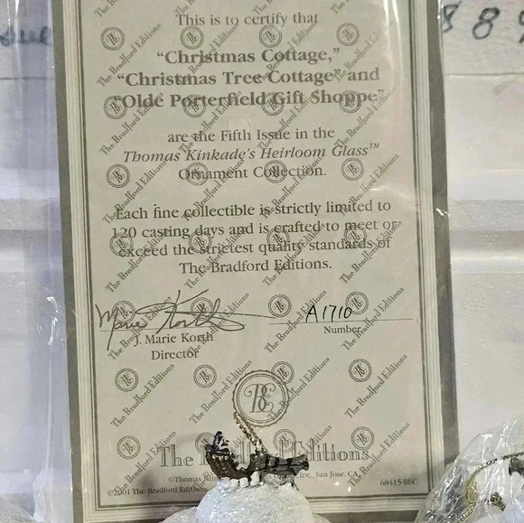 Thomas Kinkade Christmas Ornaments EUC - Picture 5 of 5